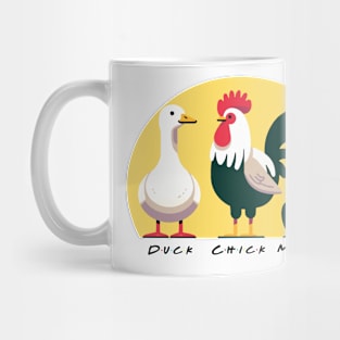 Friends - Marcel, The Chick, The Duck - Version 2 with text Mug